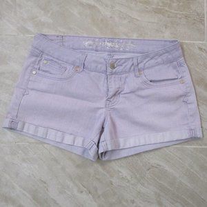Express Lavender Shorts sz 6 Stretch Cotton Denim Summer